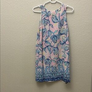 Lilly Pulitzer Pink and Blue Floral Mini Dress